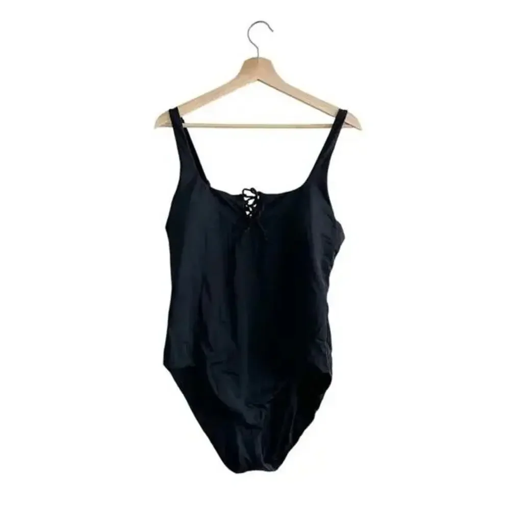 Andie Swim the Macao One Piece in Black S NWT